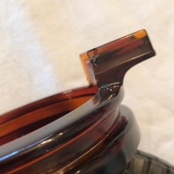 Vintage 1950’s Dominion Royal Tire Ashtray Dark Orange Amber Glass Insert - #457 - Picture 12 of 12